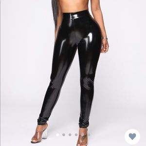 Fashion Nova latex pants